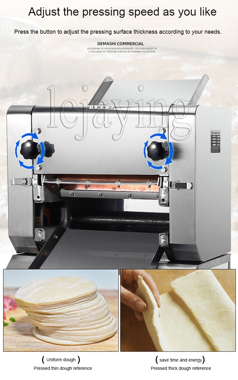 Elektrisk nudelframställningsmaskin rostfritt stål pasta maker skärande skiva nudelpressmaskin degskärare