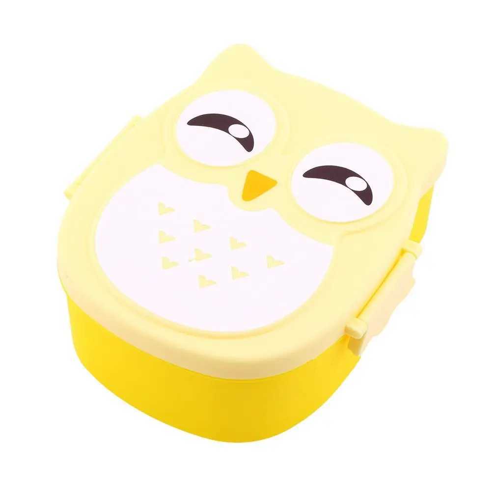 Lunch Boxes Bags Cartoon Owl Lunch Box Portable Japanese Bento Meal Boxes Lunchbox Storage For Kids School Outdoor Thermos For Food Picnic Set