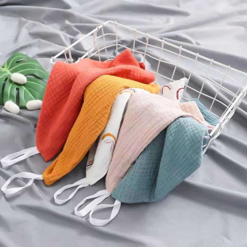 Handdoeken gewaden baby washandjes 5 pack natuurlijke mousseline katoen pasgeboren gezicht handdoeken 12x12inches drop verzending