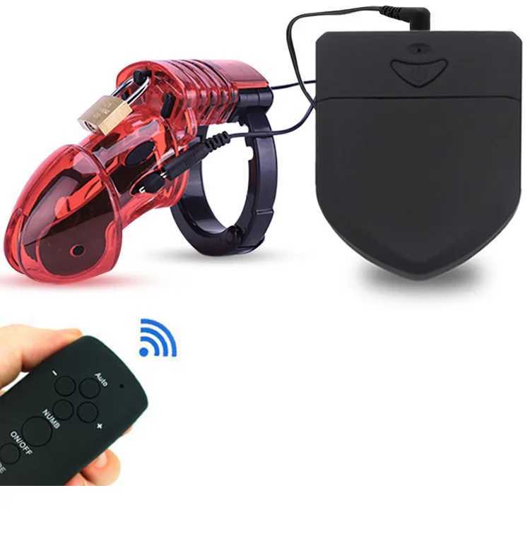 Inne przedmioty dla zdrowia Puls Pulse Electric Pulse Chastity Lock Penis Urządzenie absolutnie zapobiega oszustwom Kogut Kogut wyciąga dorosłych Q240508