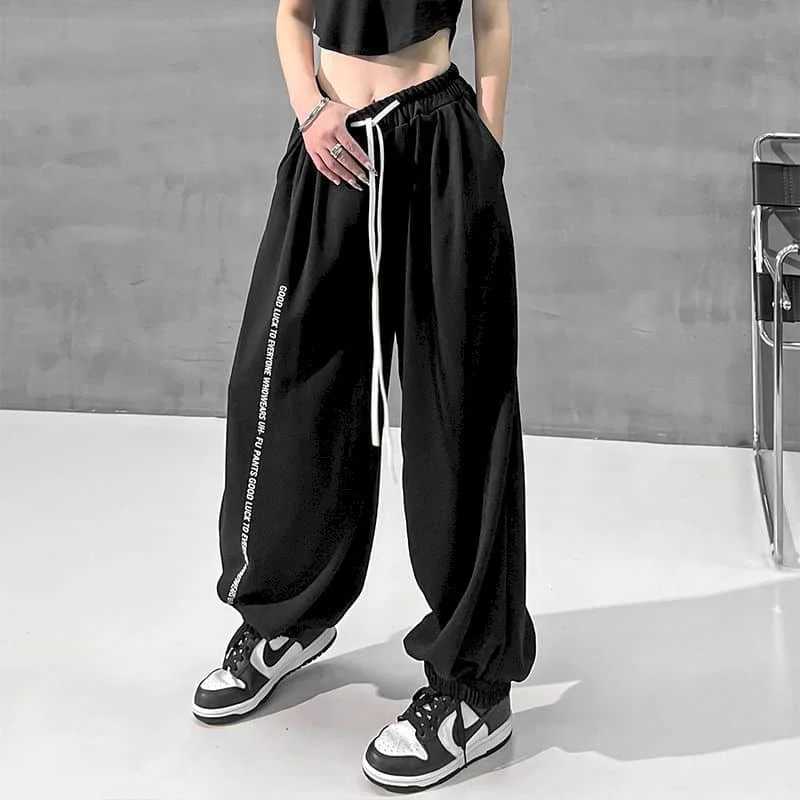 Damesbroek capris y2k broek dames broek sport losse broek met hoge strt dames kleding vintage Koreaanse stijl gothic harajuku enkellengte broek y240509