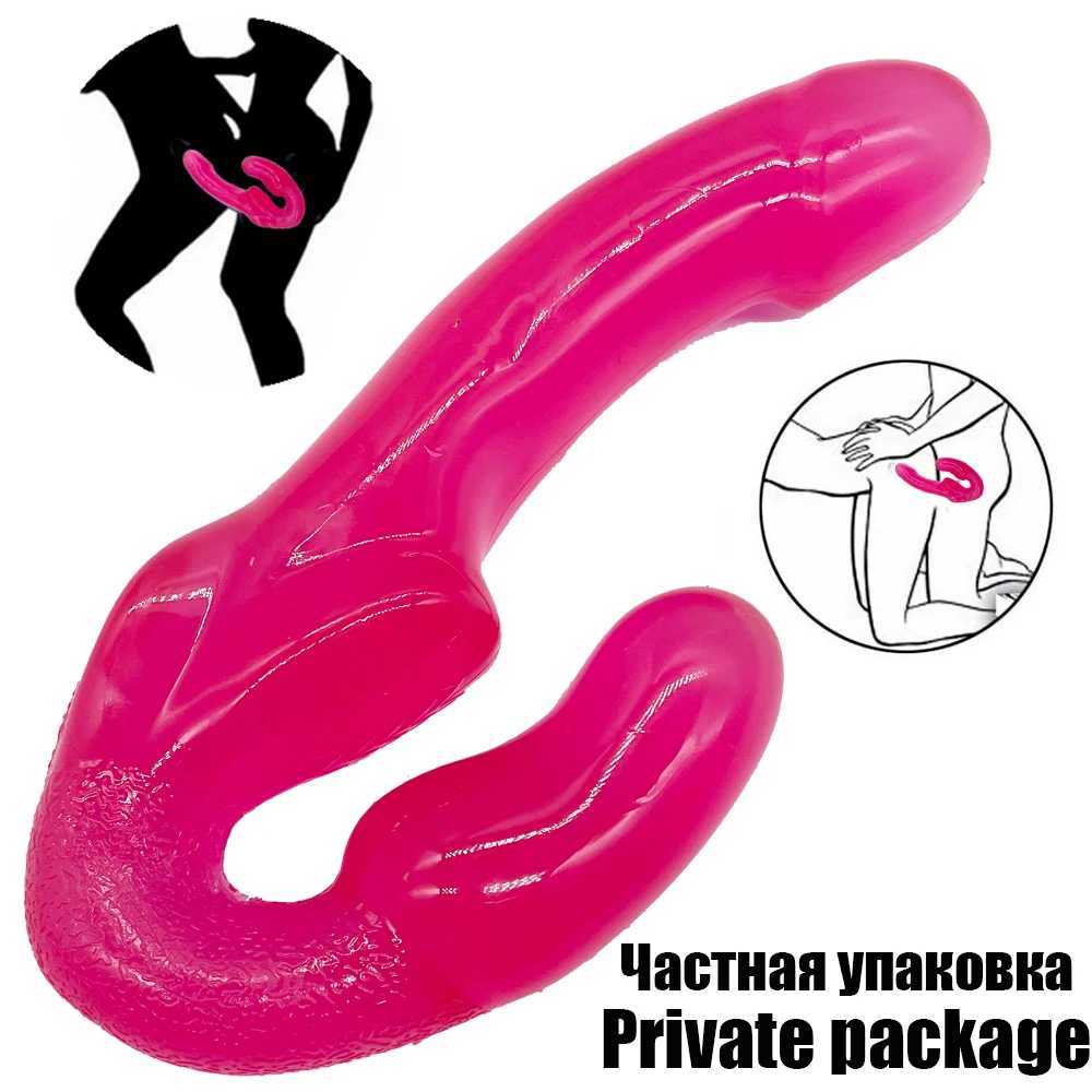 Outros itens de beleza de saúde G-PONT Strapless Massager Anal e próstata Feminina Dupla Vibração Adulta Sexual Sem Vibrador Q240508