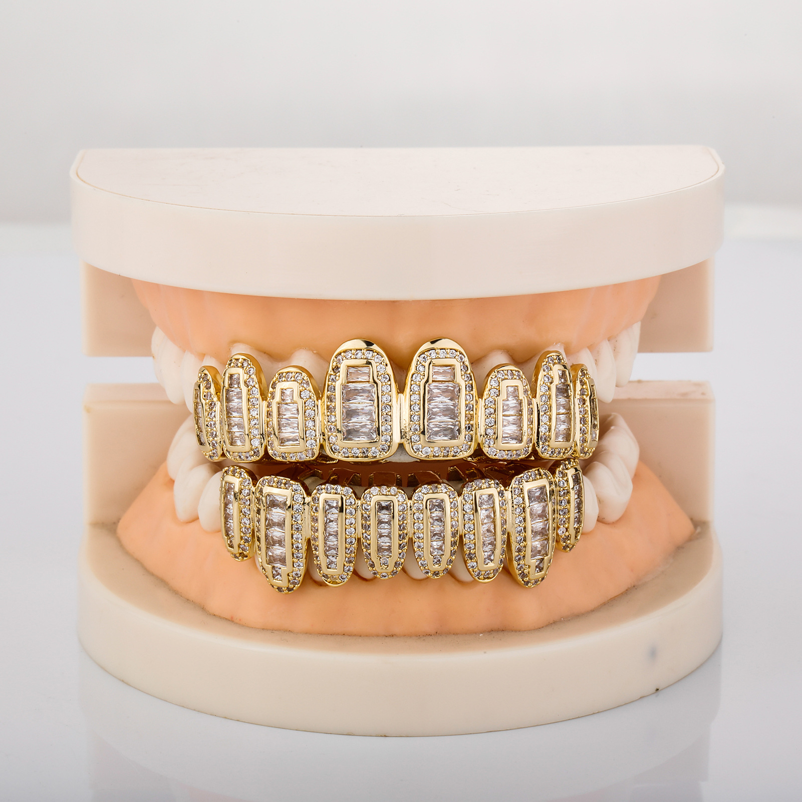 Doghe ghiottoni grillz grillz grillz grillz grill grill set da donna set di uomini da donna grills grills roccia punk punk micropone canine zirconi uomo gioielli hiphop