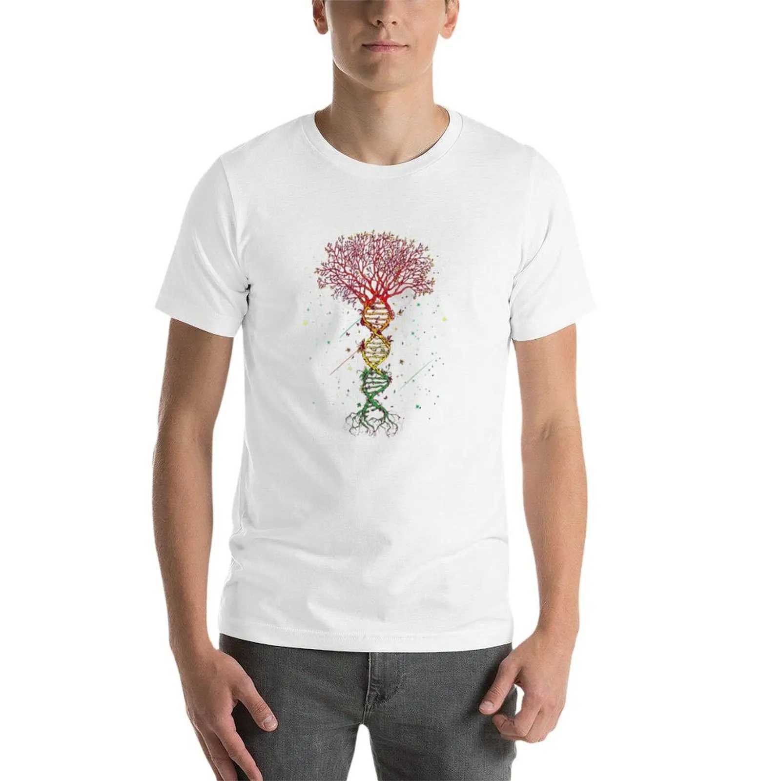 Herren T-Shirts DNA Tr Life Geneticist Biological Science Earth Day Geschenk Vintage T-Shirt süße Top Mens Vintage T-Shirt Y240509