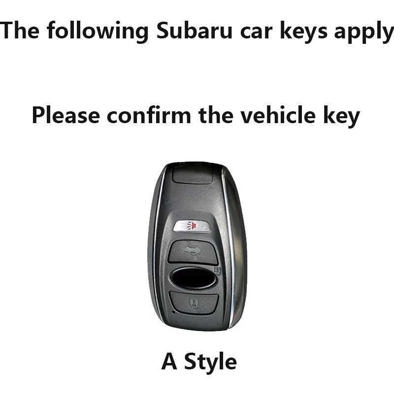 Auto Key Fashion TPU Auto Remote Key Case Cover FOB Shell voor Subaru Forester XV Outback BRZ WRX STI Legacy Impreza Crossstrek Keychain T240509