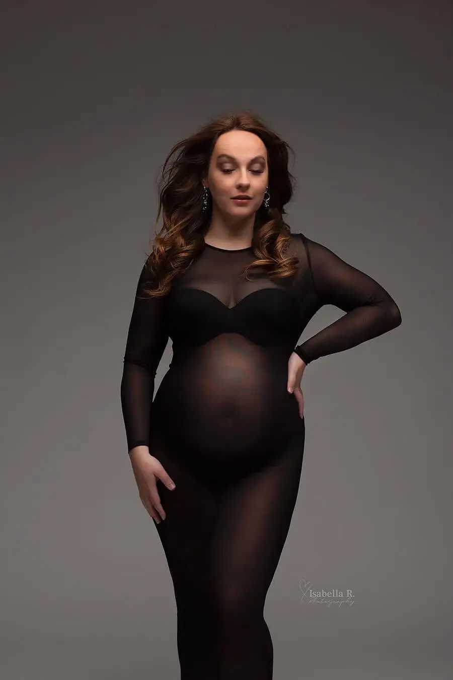 Robes de maternité Bodys de tulle noir