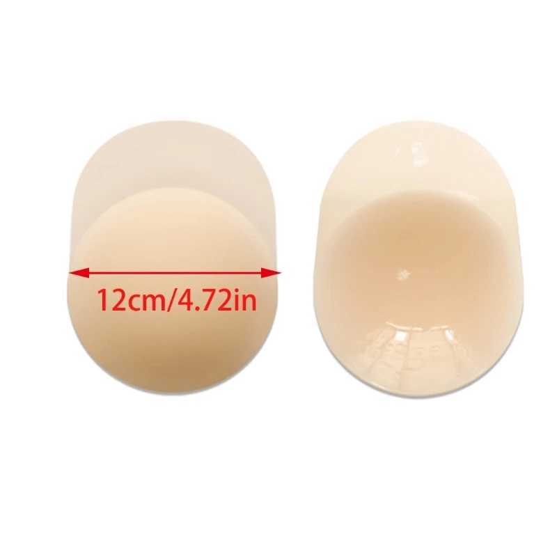 Tampon du sein Silicone Roulette d'amélioration du sein Adhesive Push Up Invisible Back Back Back Cover Soft Cushion Cover Q2405091