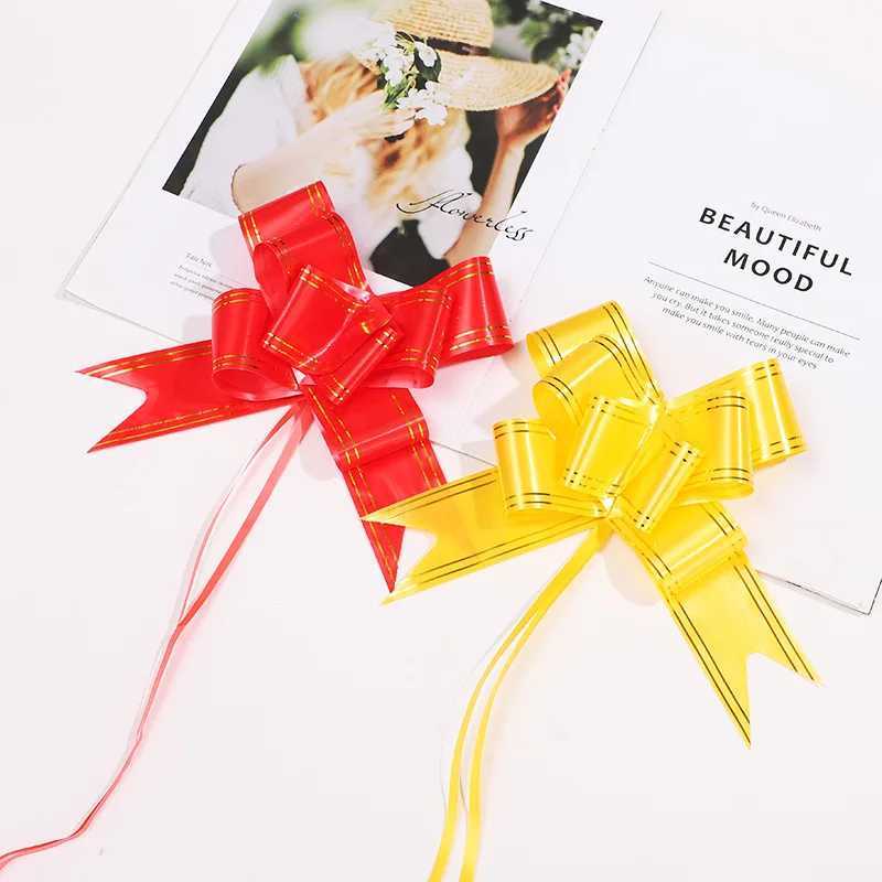 Enveloppe-cadeau 4,5 à 5 cm de grande taille Bows Ribbon Bows for Giftsbirthday Gifts Ribons nœuds Emballage Fleur Fleur Decoration de la voiture de mariage