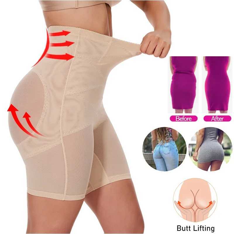 Midje mage shaper kvinnor hög midja och bukkontrollformning shorts tjocka bantning sexiga stövlar skinkor lyft underkläder Q240509