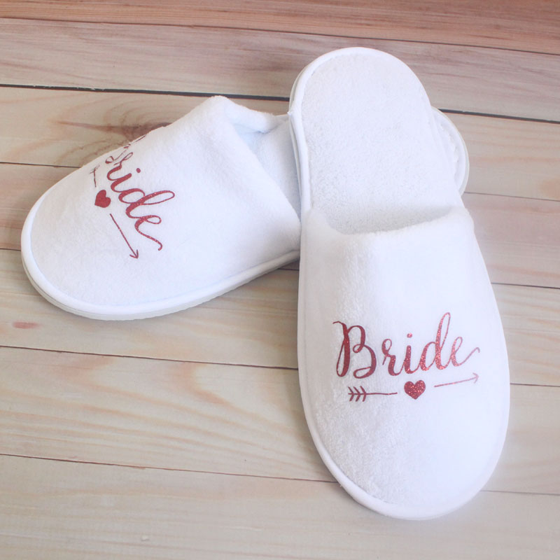 Casamento de decoração de festa 1 par de chinelos de noiva descartáveis para serem BACHELOR BRIDAL SHOW SHOW DPAMAID