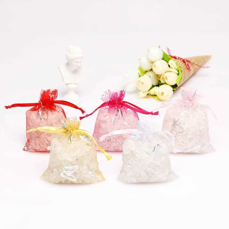 enveloppe cadeau 7x9cm 9x12cm 13x18cm Organza Sac de mariage Sac de bonbons mode Fashion Special Design Storage Jewelry Promotion Cadeaux