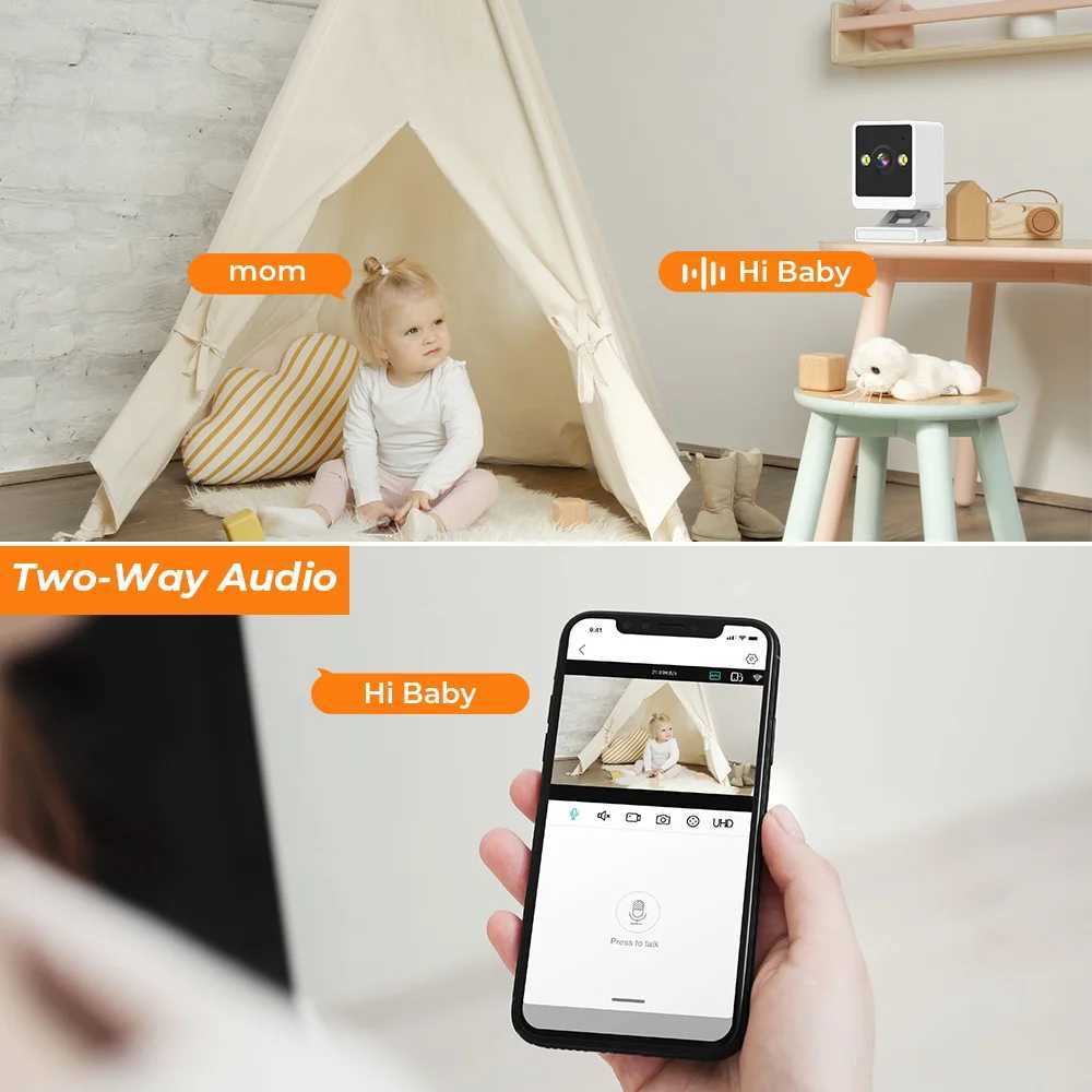 IP Cameras BESDER Wifi IP Camera 1080P Indoor Baby Monitor Color Night Vision Human Detection 2MP CCTV Wireless Surveillance Camera iCsee Application d240510