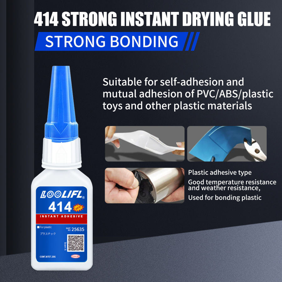 401 Gale instantanée 20NL Adhésif immédiat Cyanoacrylate Adhésif Instant Adhésif Instant Adhesive puissante Vente directe de l'usine