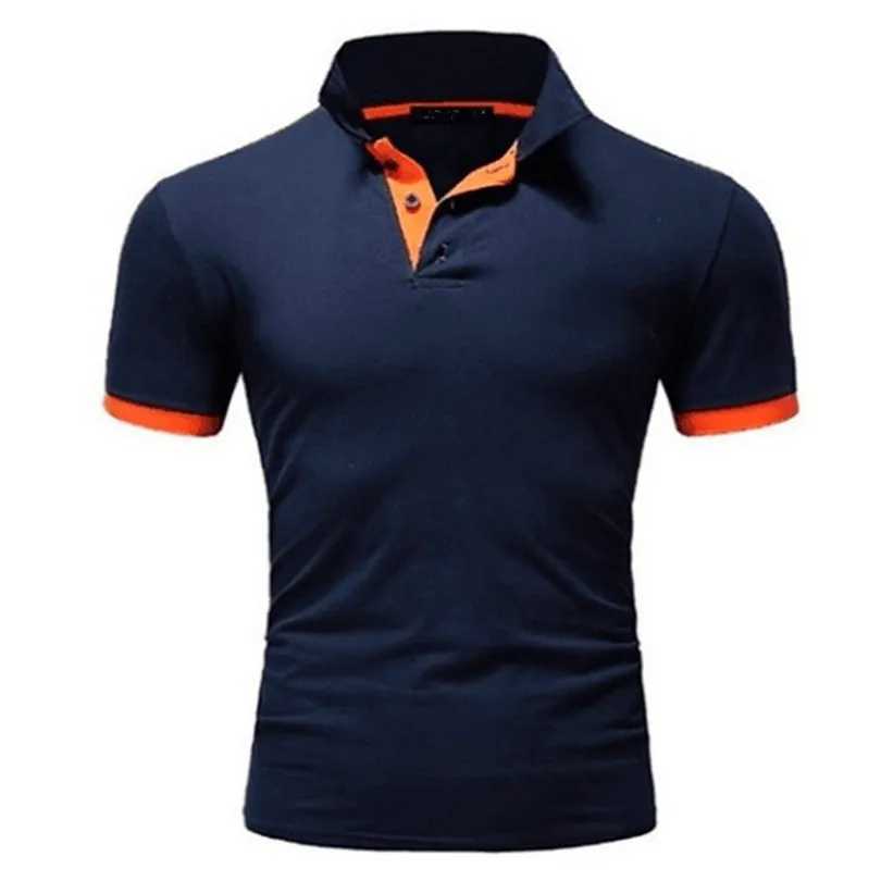 Polos da uomo Polo Shirt uomini Summer Stritching Mens Shorts Slve Polo Business Absaming Men Maglietta Maglietta Polos Y240510