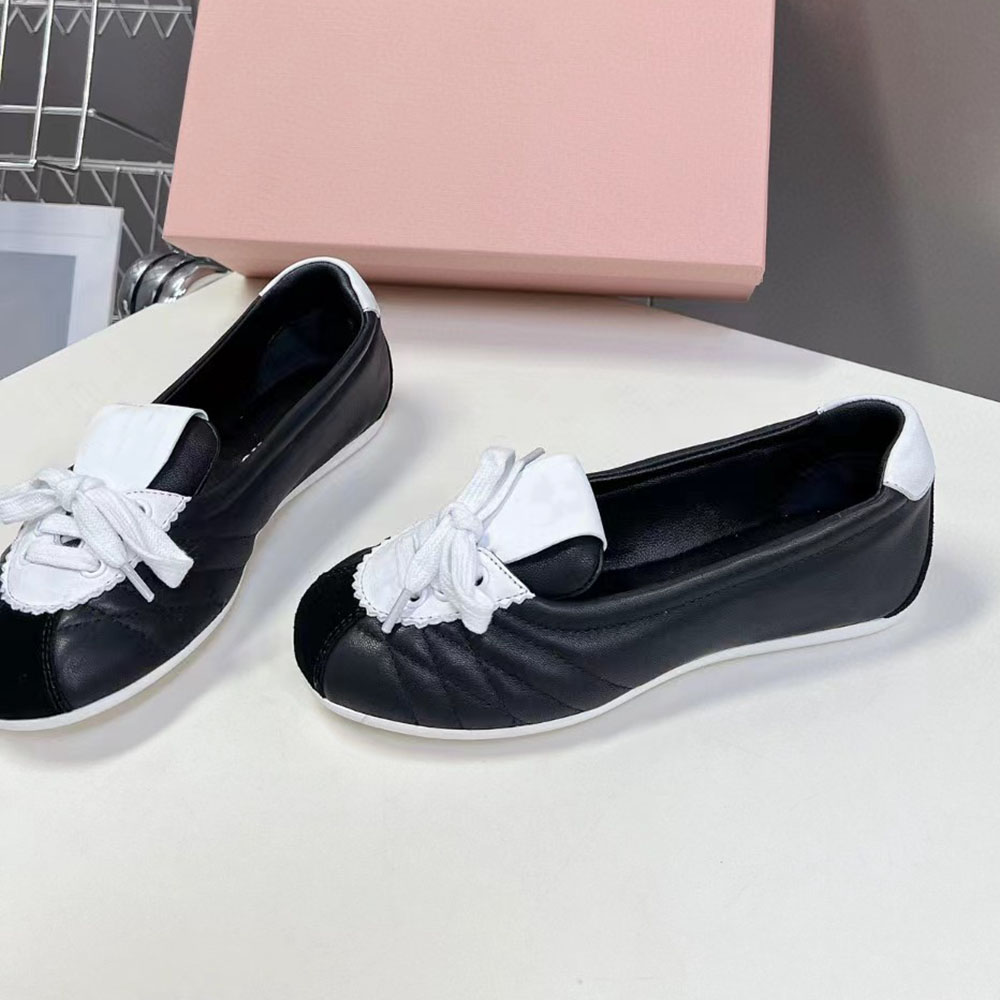 Настоящие кожаные лоферы моды Женщины -взлетно -посадочная полоса Black Comfort Flats New Ladies Formal Office Brand обувь новая женская обувь