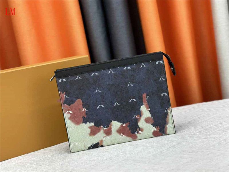 Designer Luxe Zippy MM Graphite Travel Pouch Men Clutch M61692 Wallet Patent Lederen Handtas