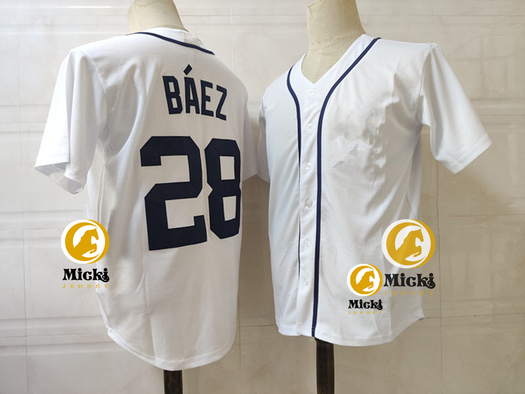 Riley Greene Casey Mize Baseball Jersey 28 Javier Baez 20 Spencer Torkelson 29 Tarik Skubal 18 Kenta Maeda Maglie cuscea personalizzate