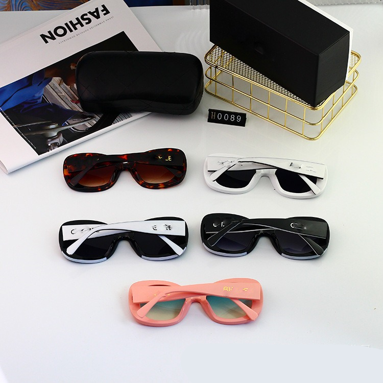 designer sunglasses women men brand luxury sunglasses 0089 new small fragrance street shot Round glasses big frame Direct selling Uv protection sunglasses pink