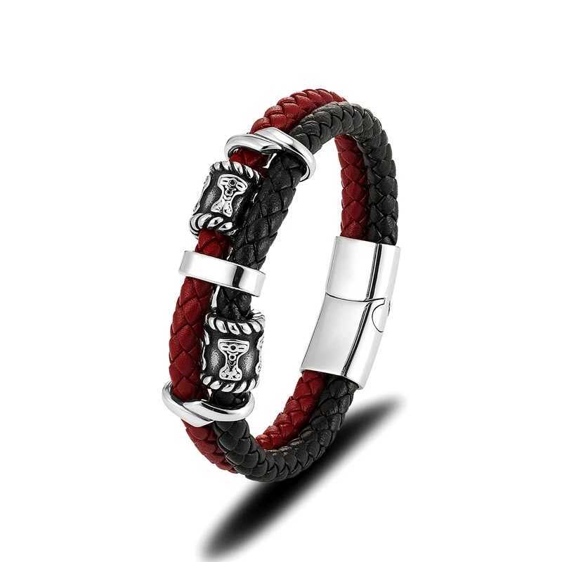 Braccialetti di fascino mkendn norse vikings thors marmo