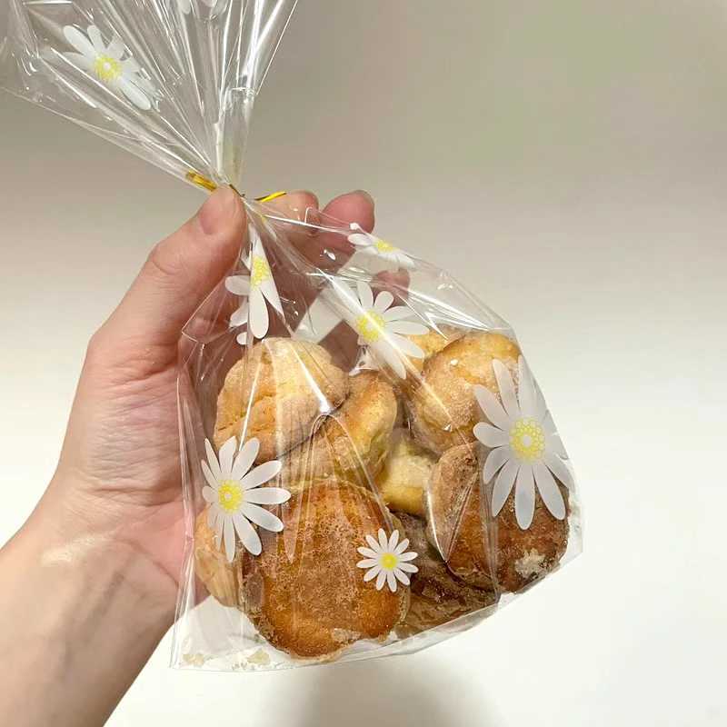 Wrap Prezent Daisy Flower Candy Cookie Torby