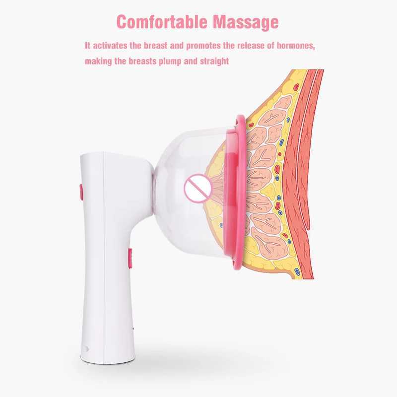 Bust Enhancer Multi Functional Breast Massager Electric utvidgning Vakuumpump Sug Cup Machine Massage Q240509