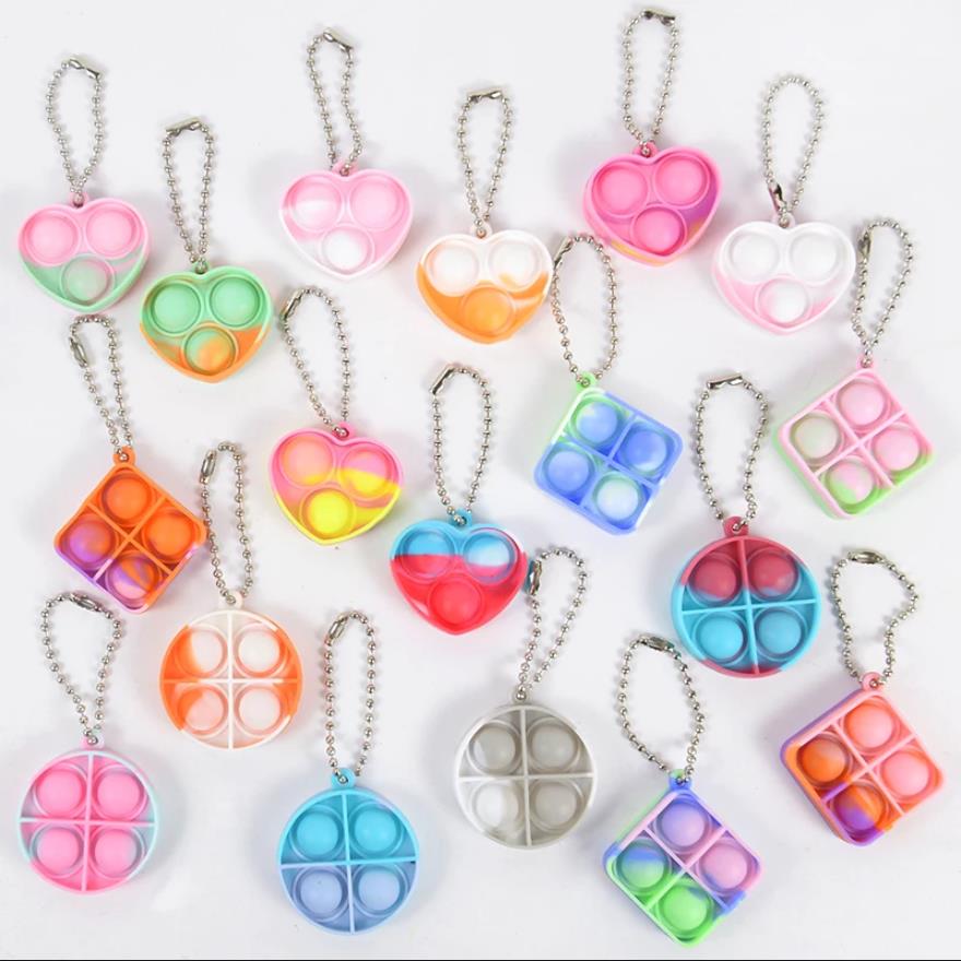 Игрушки для пальцев Mini Pop -ключа для малыша Sensory Fidget Toys Toys Prises Prises Prises Kids Favors Favors Свадебный подарок для гостей