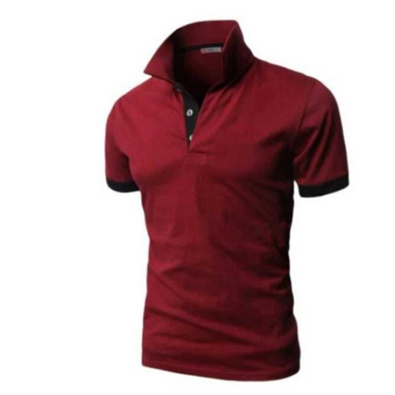 Polos da uomo Polo Shirt uomini Summer Stritching Mens Shorts Slve Polo Business Absaming Men Maglietta Maglietta Polos Y240510