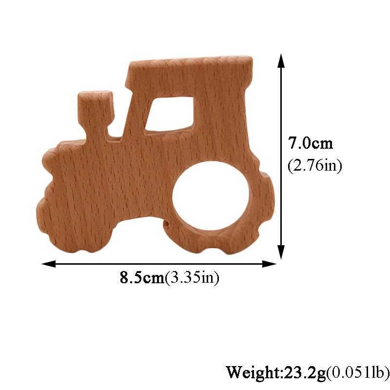 Teethers Toys Kissteether Wooden Teeth Toy Newborn Baby Gift Mouse Organic Charm Natural Beech d240509