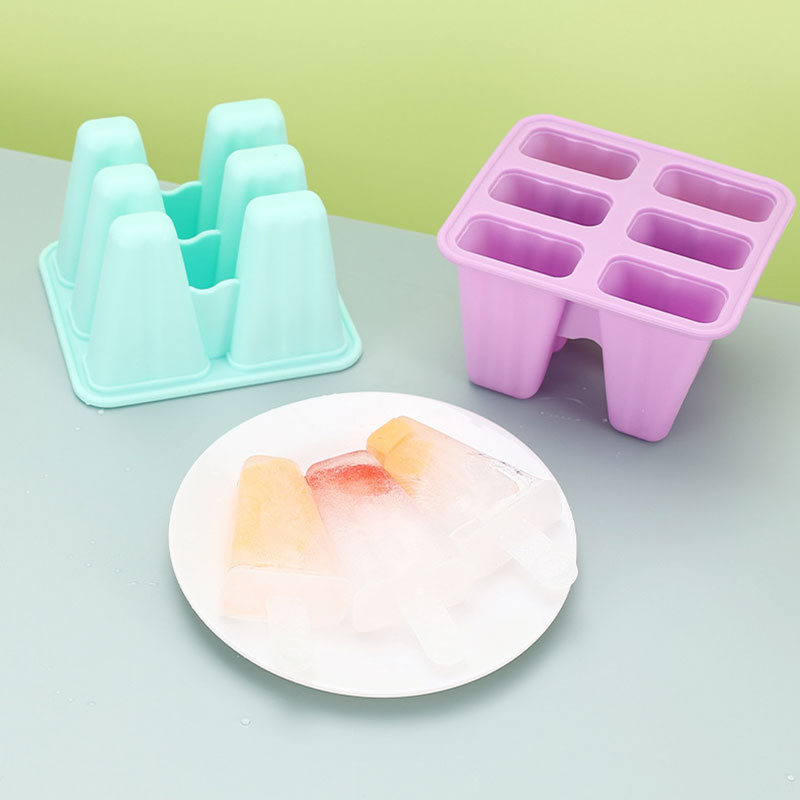 Popsicle mögel 6 stycken silikon is popformar bpa gratis popsicle mögel återanvändbar enkel frigöring is pop maker hw0250