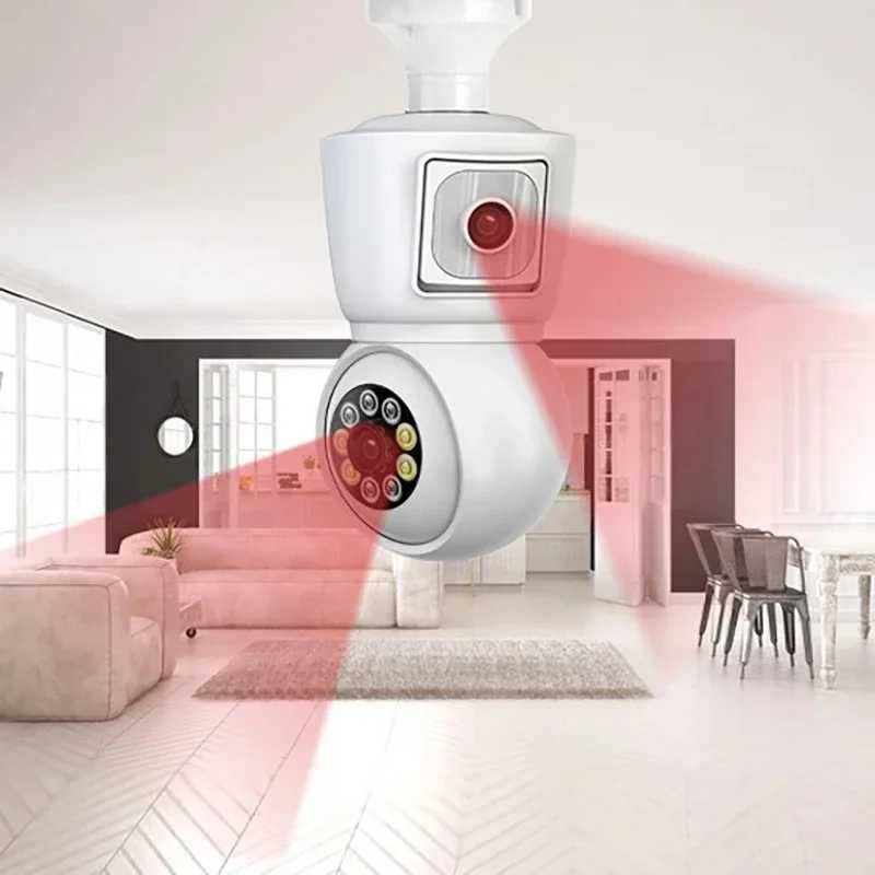 Telecamere IP 6MP Monitoraggio di sicurezza del diodo ad alta definizione che può comunicare con fotocamere di rete wireless Home WiFi Smart Lulb Cameras D240510