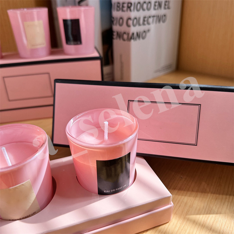 Famille Encens parfumés à bougies à bougies parfumés Rose Santal Imit Imited Edition Charming Sodeur Long Fragrance Set 