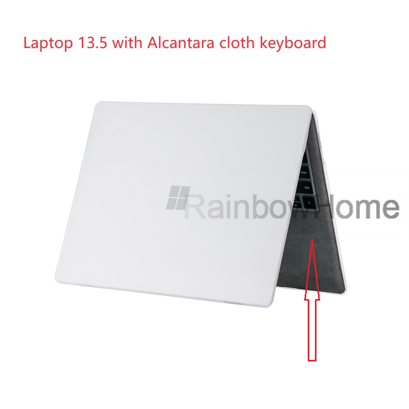 Matowa obudowa twarda plastikowa pokrywka ochronna do laptopa Microsoft Surface Go 2 3 4 5 12,4 13,5 15 -calowa klawiatura Alcantara przezroczysty kolor czarny kolor