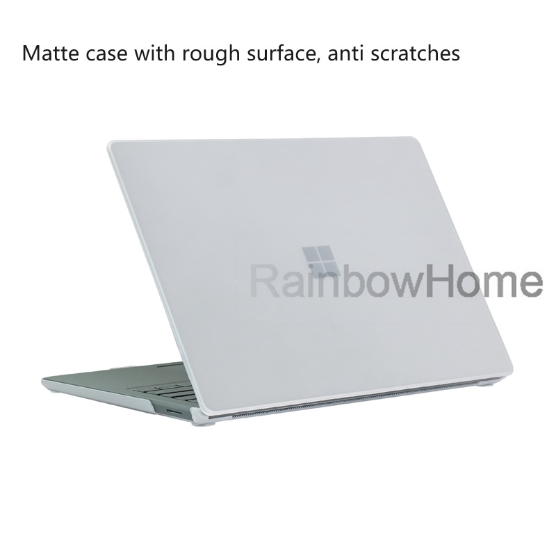 Matowa obudowa twarda plastikowa pokrywka ochronna do laptopa Microsoft Surface Go 2 3 4 5 12,4 13,5 15 -calowa klawiatura Alcantara przezroczysty kolor czarny kolor