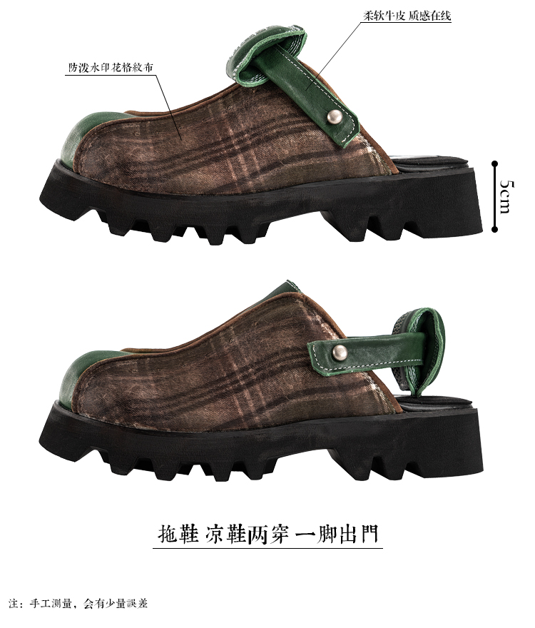 Sandales de plate-forme pour hommes ou femmes Round Toe Slip on Chaussures grandes taille masculine Clogs SUPERCIATION SUPPLÉMENTAUX SUMPRES SUMPRES P25D50