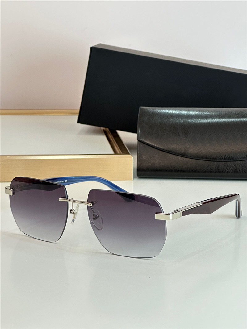 Neue Modedesign Männer Sonnenbrillen Künstler II Exquisite K Gold Frame Randless Polygon Objektiv Einfacher und großzügiger Stil High -End -Outdoor -UV400 -Schutz Eyewear