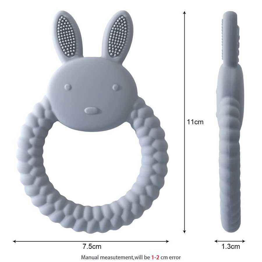 Toys de dents Toys Not Rabbit Toy Food Grade Silicone Brosse à dents Silicone Toy dents D240509