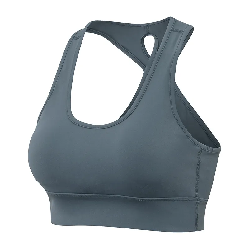 Al Women Sports Bra Tops Cew Neck Fintness Ribber Tank Vest Skinfriendly Workout Breathble Crisscross Quick Dry Top Female 10074