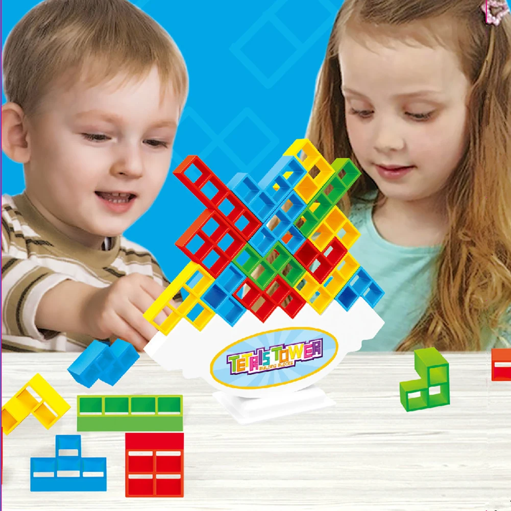 Balancing Stacking Tower Game: gezinsvriendelijke puzzelblokken voor volwassenen voor kinderen -Perfect voor feesten, reisherkenning