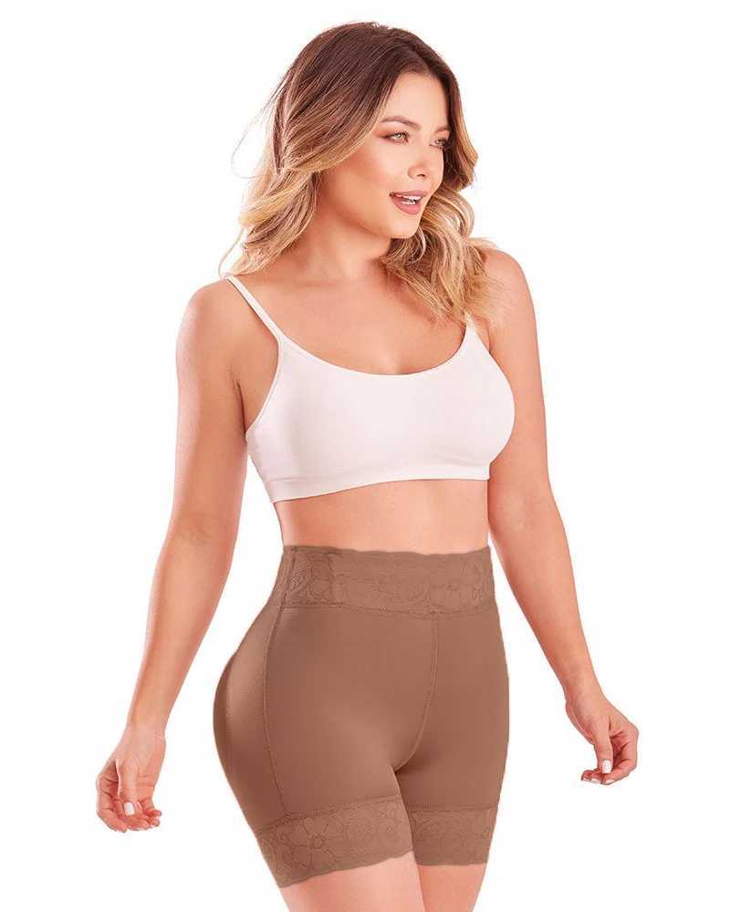 Taim Tamim Shaper Low taille de la hanche de la hanche Shorts Pantalons rembourrés pour femmes sous-vêtements Bum Boxs Shapeshed Q240509