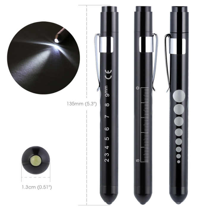 Portable Hot Selling zaklamp Medische EHBO -LICHT Werklicht Flashlight Dot Pupil Pen Home Care Light Meerdere kleuren beschikbaar