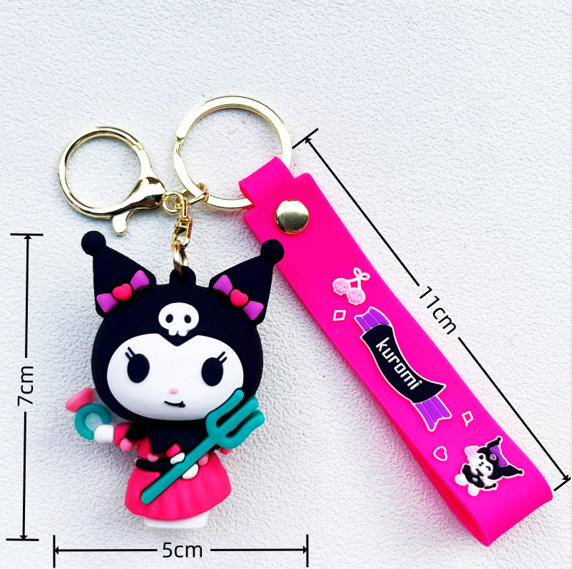 Kuromi Keychain Car Pendant Cute Doll Gift Couple Bag Keychain Pendant Wholesale