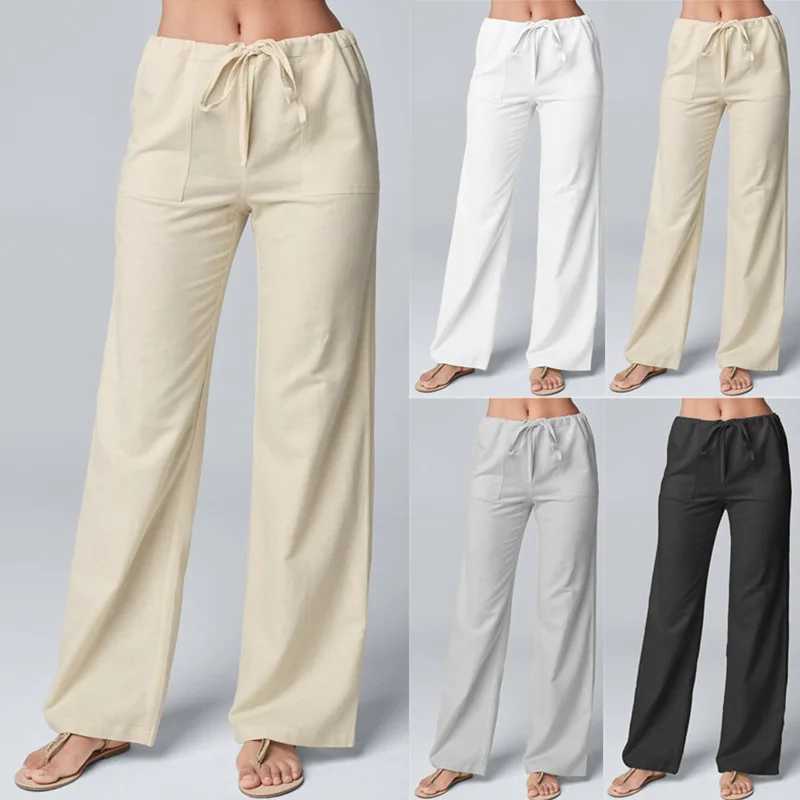 Pantalon féminin Capris Pantalon de lin en coton pour femmes