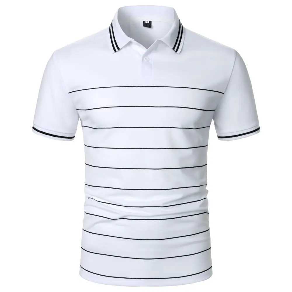 Polos pour hommes hommes courts slves polo élégant conférence en ligne simple conférence de vacances pour hommes occasionnels mens top top bengle polo shirt y240510f5r8