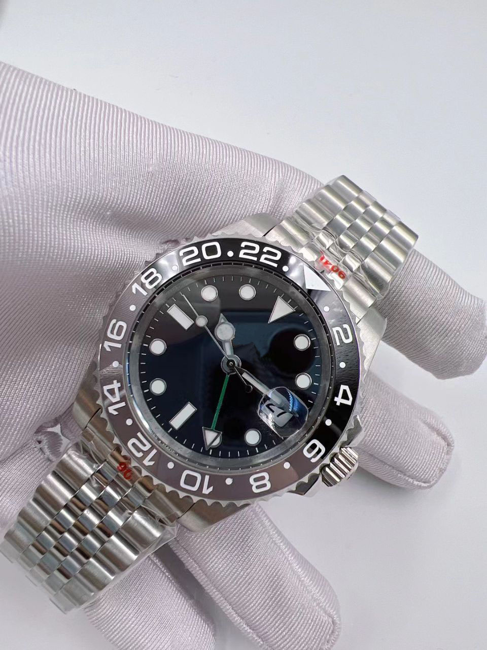U1 ST9 2024 New Men's Watch's Watch en acier inoxydable Black and Gun Color Céramique Cérame Mécanique Mouvement Automatique Sapphire Verre