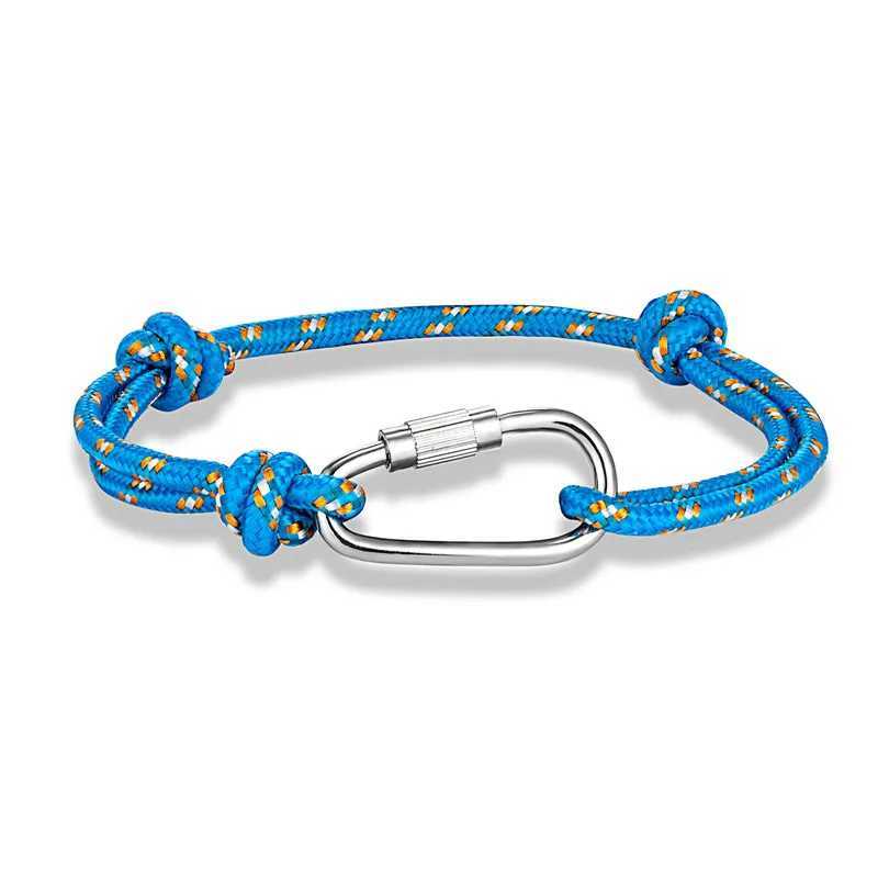 Braccialetti di fascino mkendn uomini di alta qualità paracord corda sopravvivenza bracciale femmini