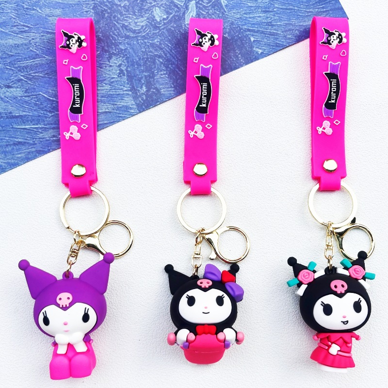 Kuromi Keychain Car Pendant Cute Doll Gift Couple Bag Keychain Pendant Wholesale