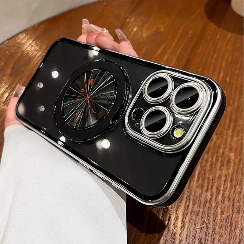 Watch Watch Dial Magnet Bracket for iPhone 15 Pro Max 15 Plus Magnet Stand حامل حامل لـ iPhone 12 13 14 Pro Max