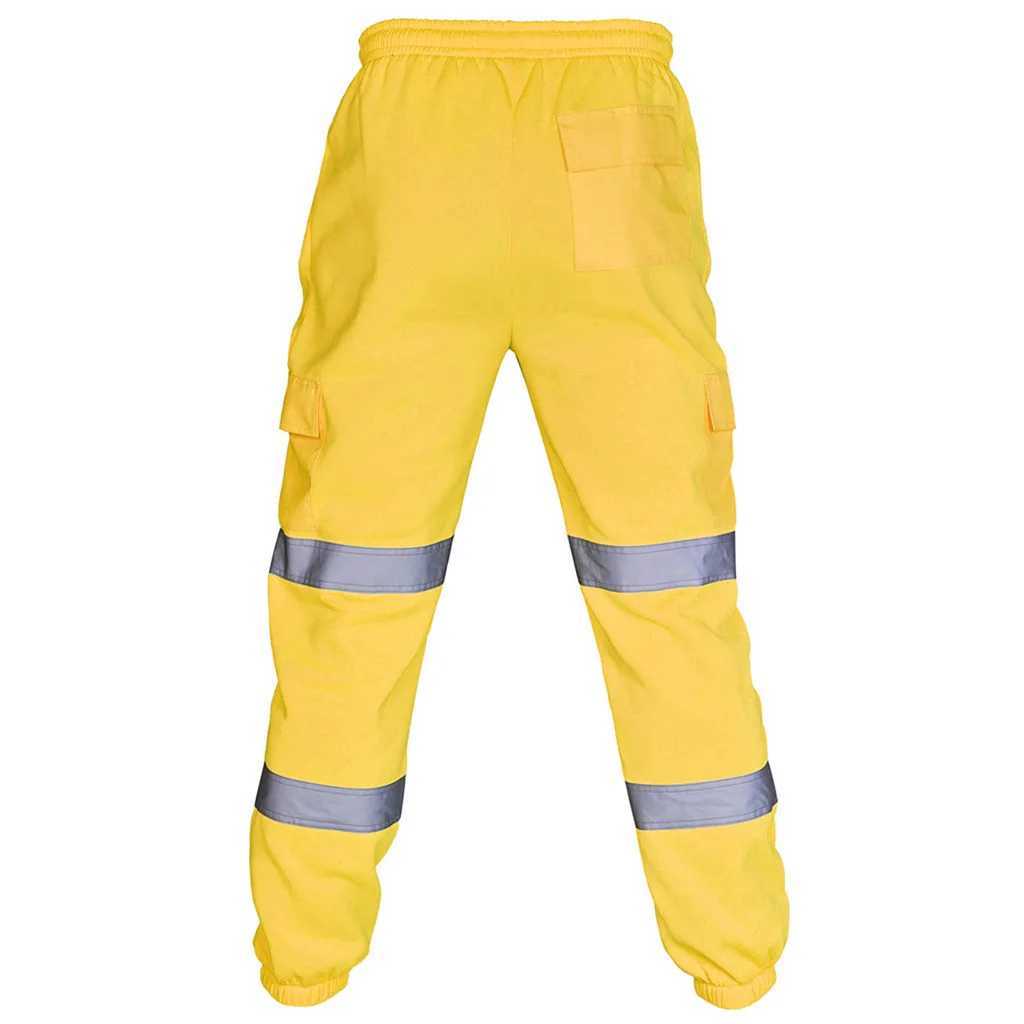 Herenbroek reflecterende strips broek heren werkkleding hoog zicht op werk kleding wegen constructie veiligheidskledingl2405