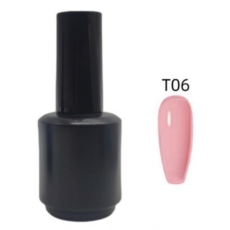 Nude Color T06 Gel+Coat di base+Top Coat 15 Ml 3 pezzi set di gel unghie UV Policarla