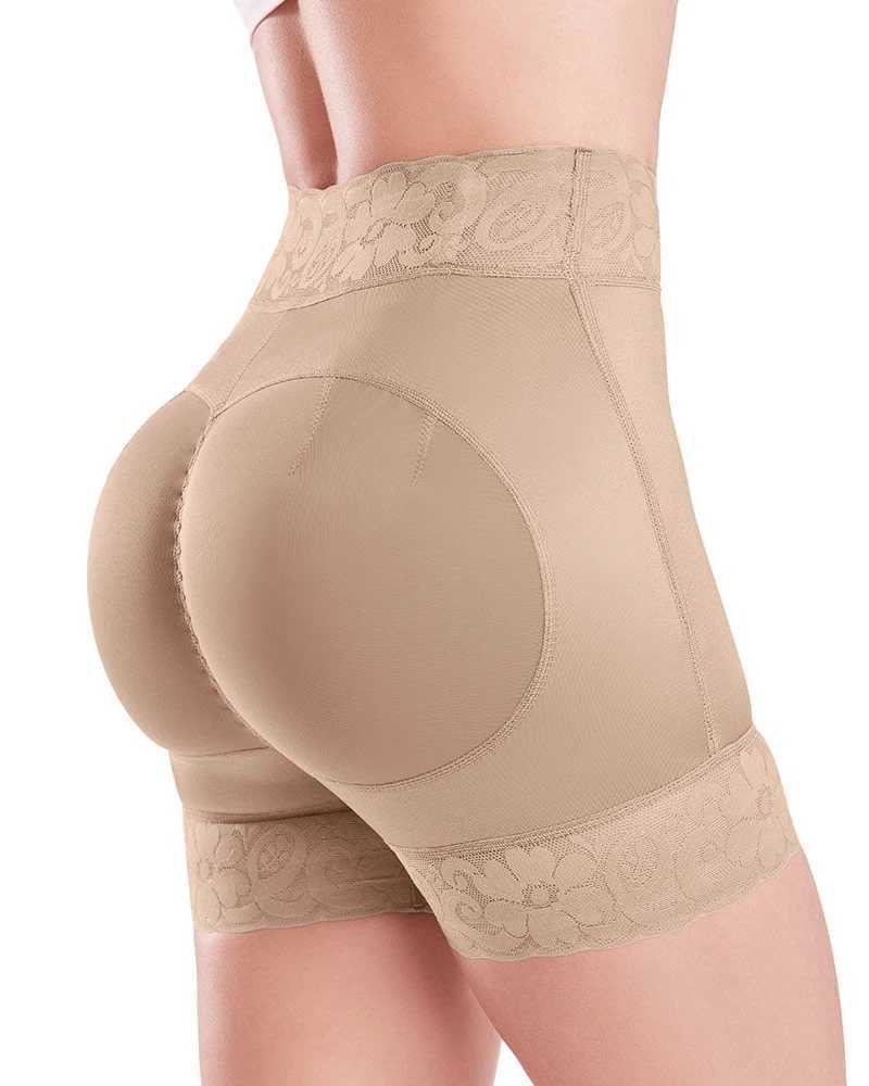 Taim Tamim Shaper Low taille de la hanche de la hanche Shorts Pantalons rembourrés pour femmes sous-vêtements Bum Boxs Shapeshed Q240509